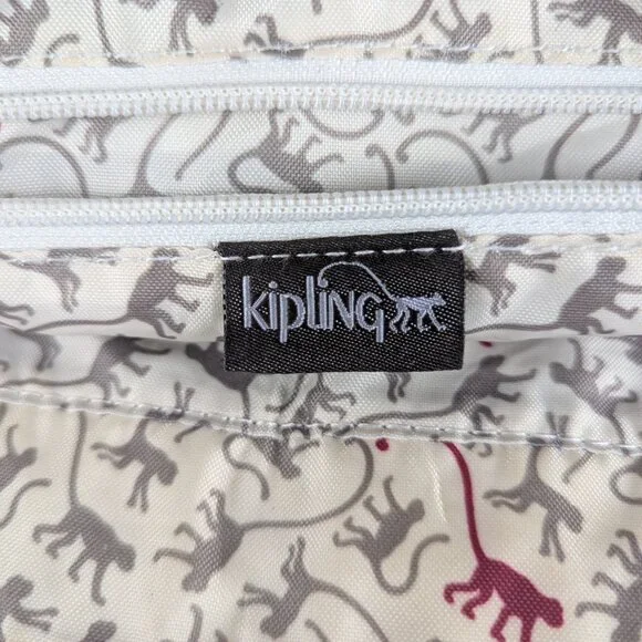 Kipling Large Shoulder Crossbody Bag Brown - Authentic - Made in China - Picture 11 of 16